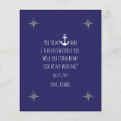 White Anchor zal je zijn mijn vriendin van eer zij (Achterkant)