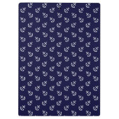 White Anchors Navy Blue Background Pattern Klembord (Achterkant)
