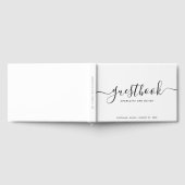 White and Black Calligraphy Event of Wedding Gastenboek (Volledig)