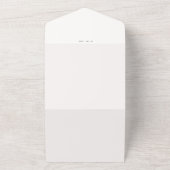 white and black elegant picture RSVP Wedding All-i All In One Uitnodiging (Buitenkant)