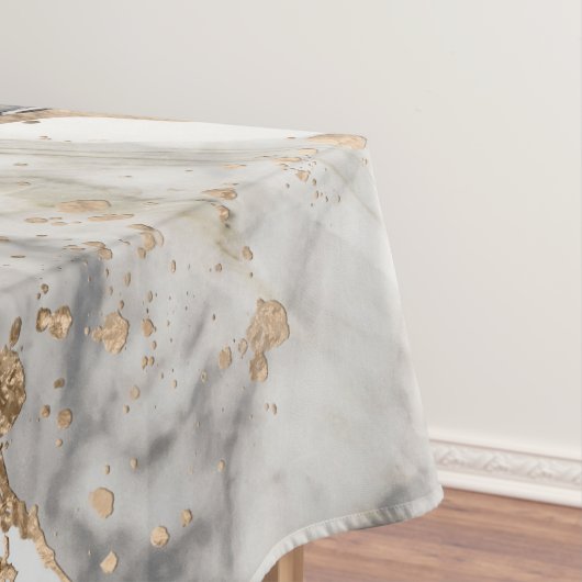 White and Black Marble Textures Abstract Tafelkleed (Voorbeeld)