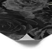 White and Black Roos Gothic Wedding Ceremonony Sig Poster (Hoek)