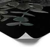 White and Black Roos Gothic Wedding Ceremonony Sig Poster (Hoek)