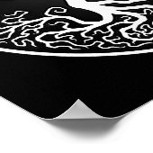 White and Black Tree of Life Yin Yang Poster (Hoek)
