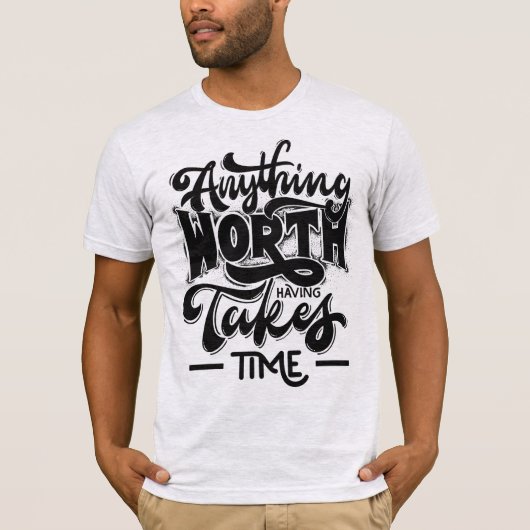 White and black Tshirt (Voorkant)