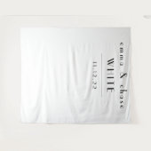 White and Black Wedding Tapestry Wandkleed (Voorkant (horizontaal))