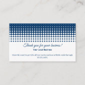 White and Blue Thank You For Your Business and Kortingskaartje (Voorkant)