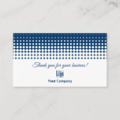 White and Blue - Thank You, Offer & Review Prompt Visitekaartje (Voorkant)