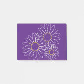 White and Gold Daisies Post-it Notes (Voorkant)