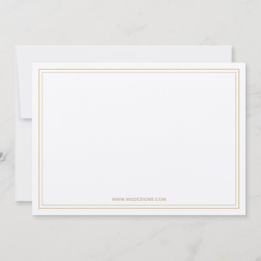 White and Gold Elegant Corporate Holiday Party Kaart (Achterkant)