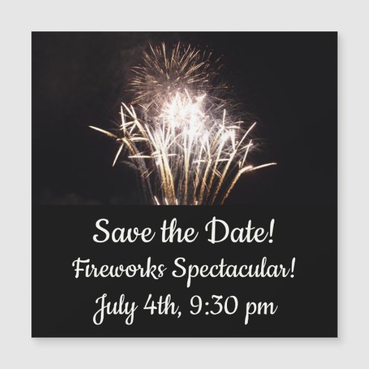 White and Gold Fireworks I Patriottic Celebration (Voorkant)