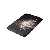 White and Gold Fireworks I Patriottic Celebration Badmat (Gekanteld)