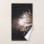 White and Gold Fireworks I Patriottic Celebration Handdoek (Handdoek)