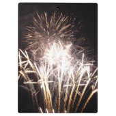 White and Gold Fireworks I Patriottic Celebration Klembord (Achterkant)