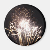 White and Gold Fireworks I Patriottic Celebration Magneet (Voorkant)