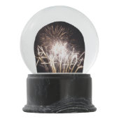 White and Gold Fireworks I Patriottic Celebration Sneeuwbol (Achterkant)