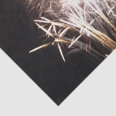 White and Gold Fireworks I Patriottic Celebration Tissuepapier (Detail)