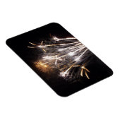 White and Gold Fireworks II Patriottic Celebration Magneet (Rechterzijde)