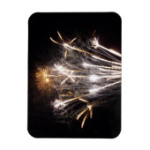 White and Gold Fireworks II Patriottic Celebration Magneet (Verticaal)