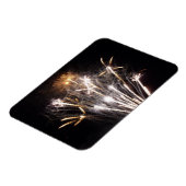 White and Gold Fireworks II Patriottic Celebration Magneet (Linkerzijde)