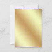 White and Gold Floral Border Islamic RSVP Kaartje (Achterkant)