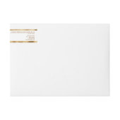 White and Gold Foil Luxury Cosmetics Jar Label (Voorkant)