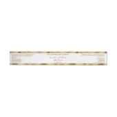 White and Gold Foil Luxury Cosmetics Jar Label (Individueel)