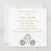 White and Gold Prince Afro-Amerikaans Baby shower Kaart (Achterkant)