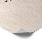 White and Gold Pumpkins Fall Wedding Welcome Sign Poster (Hoek)