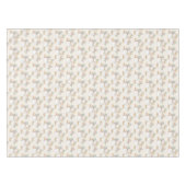 White and Gold Pumpkins Waterverf Pattern Tafelkleed (Voorkant (Horizontaal))