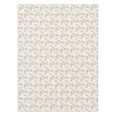 White and Gold Pumpkins Waterverf Pattern Tafelkleed (Voorkant)