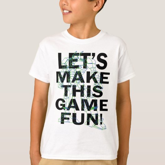 White and Green Line Art T-Shirt Design (Voorkant)