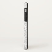 White and Light Grey Floral Paisley Pattern Case-Mate iPhone Case (Achterkant/links)