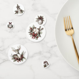 WHITE AND MAUVE HOLIDAY CHRISTMAS THEME CONFETTI