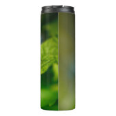 White and Orange Striped Butterfly Thermosbeker (Achterkant)