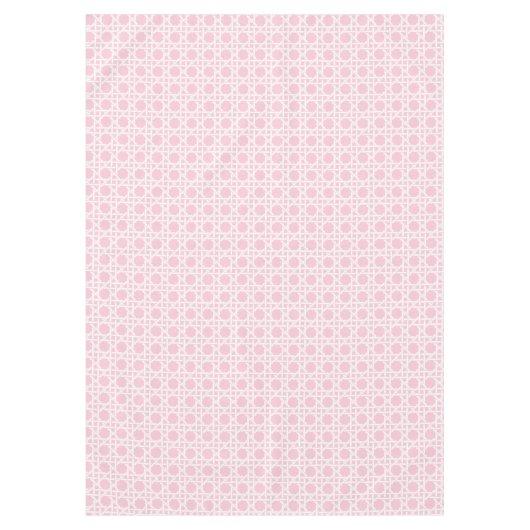 White and Pink Cane Webbing Tafelkleed (Voorkant)