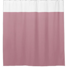 White and Pink Two Tone Shower Curtain Douchegordijn