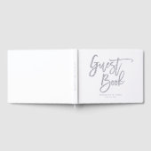 White and Silver Wedding Guest Book Gastenboek (Volledig)