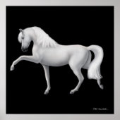 White Andalusians Horse Print (Voorkant)