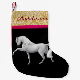 White Andalusians Spain Horse Kerstmis Stocking Kleine Kerstsok