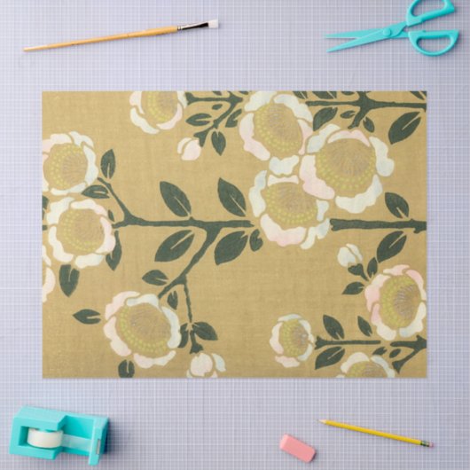 White Anemone Flowers Tissuepapier (Craft)