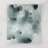 White Anemones and Rozen Personalized Wedding Plaatskaartje (Binnenkant ongevouwen)