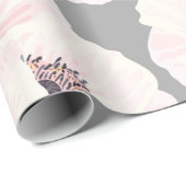 White Anemones Floral Wrapping Paper Cadeaupapier (Rol Hoek)
