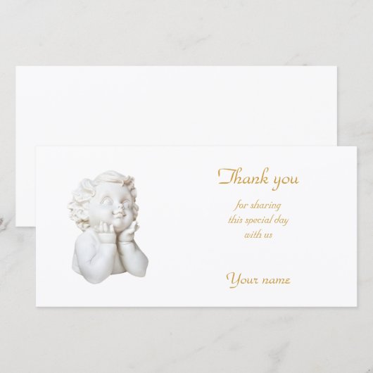 White Angel Bedankkaart (Voorkant / Achterkant)