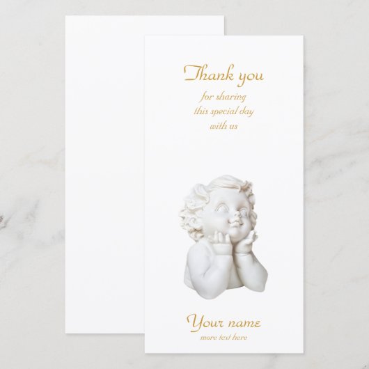 White Angel Bedankkaart (Voorkant / Achterkant)