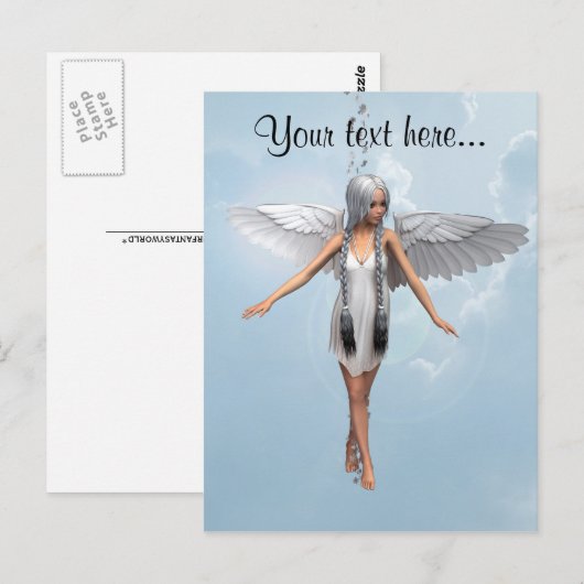 White Angel Briefkaart (Voorkant / Achterkant)
