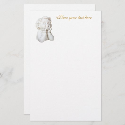 White Angel Briefpapier (Voorkant / Achterkant)
