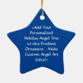 White Angel en Baby Holiday Gift Ornaments Keramisch Ornament (Achterkant)