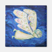 White Angel en Slapende Baby Magneet (Voorkant)