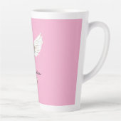 White Angel Feathers Key Latte Mok (Rechts)